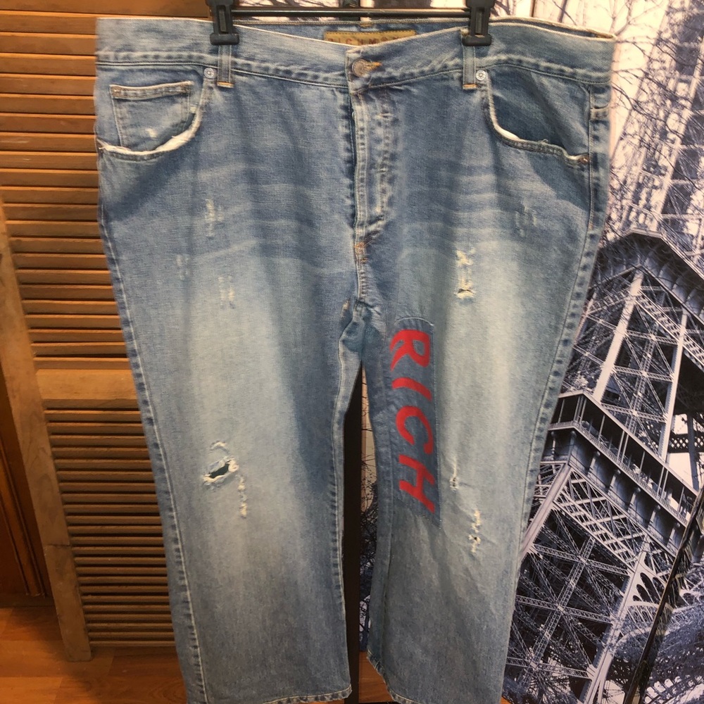 JOHN RICHMOND ‘RICH JEANS DISTRESSED JEANS - Picture 2 of 9